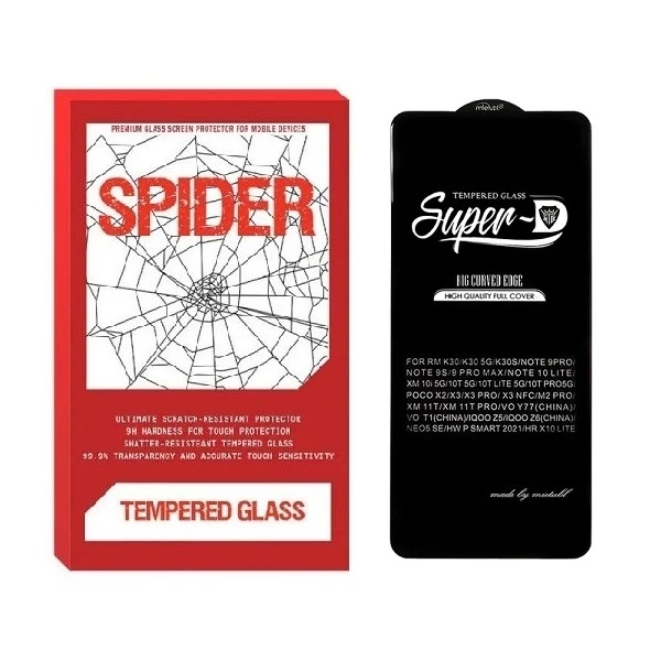 محافظ صفحه نمایش اسپایدر مدل Super-D  مناسب برای گوشی موبایل شیائومی 12LITE