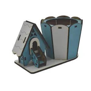 جامدادی رومیزی طرح کلبه کد jm-3