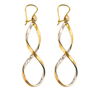 گوشواره طلا 18عیار گالری طلاچی مدل آویز 29
