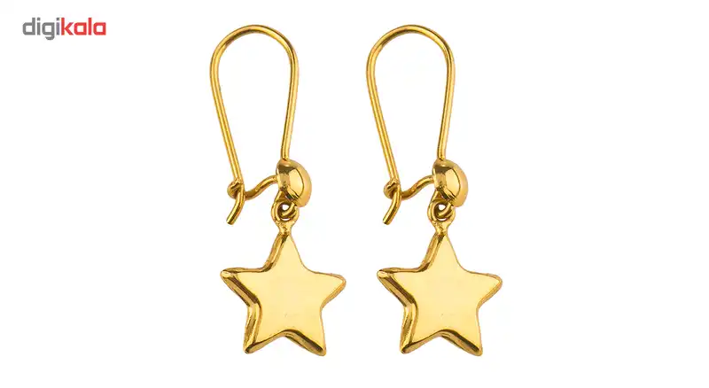 گوشواره طلا 18عیار گالری طلاچی مدل آویز ستاره