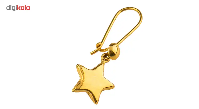 گوشواره طلا 18عیار گالری طلاچی مدل آویز ستاره