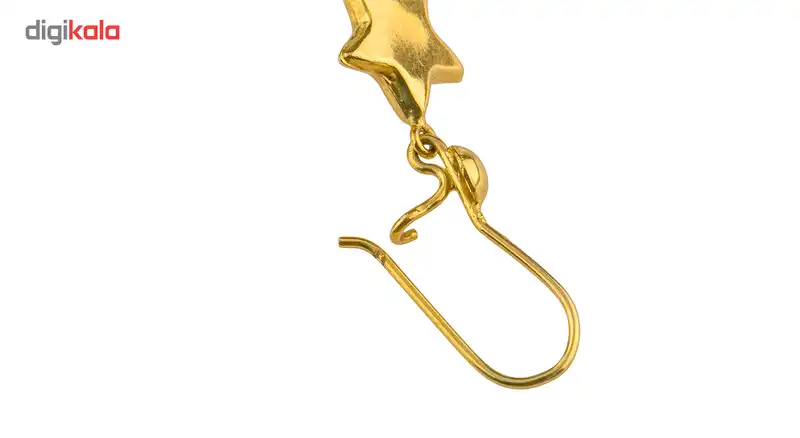 گوشواره طلا 18عیار گالری طلاچی مدل آویز ستاره