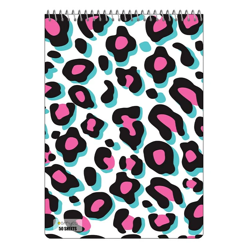 دفتر نقاشی 50 برگ سیمی کارنیکا طرح پترن پوست Animal Pattern کد 52167