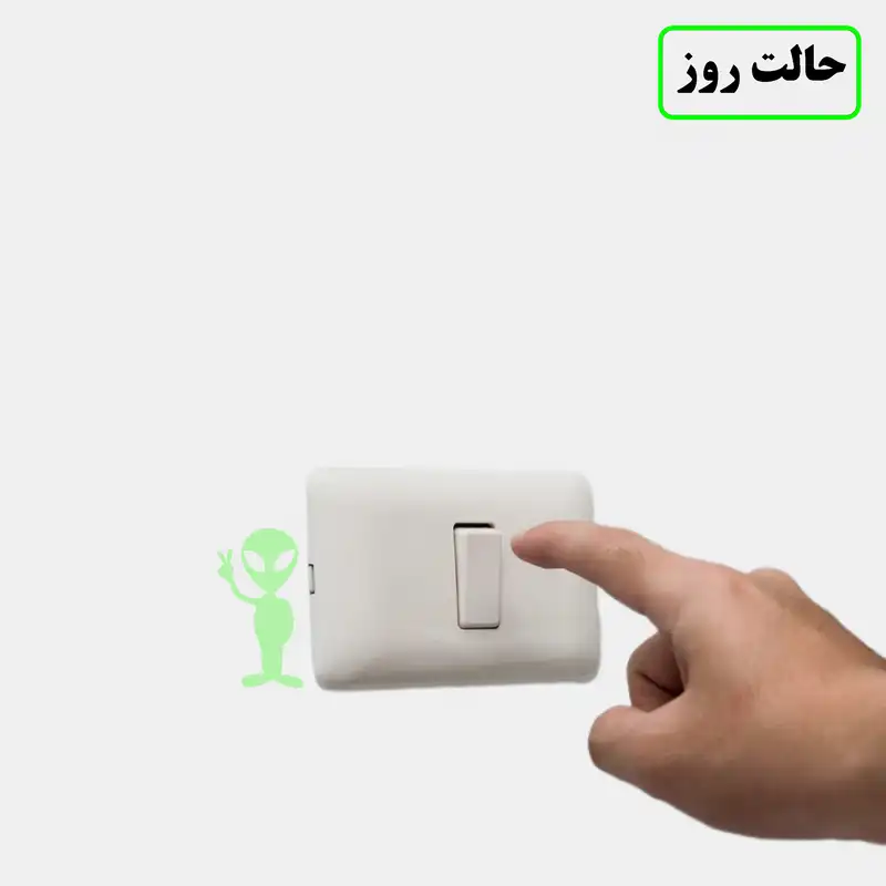 استیکر کلید و پریز مدل شبنما طرح فضایی کد 02