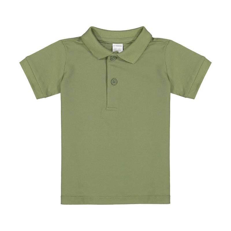 پولوشرت نوزادی پسرانه ال سی وایکیکی مدل 9SG618Z1-H8M-KHAKI