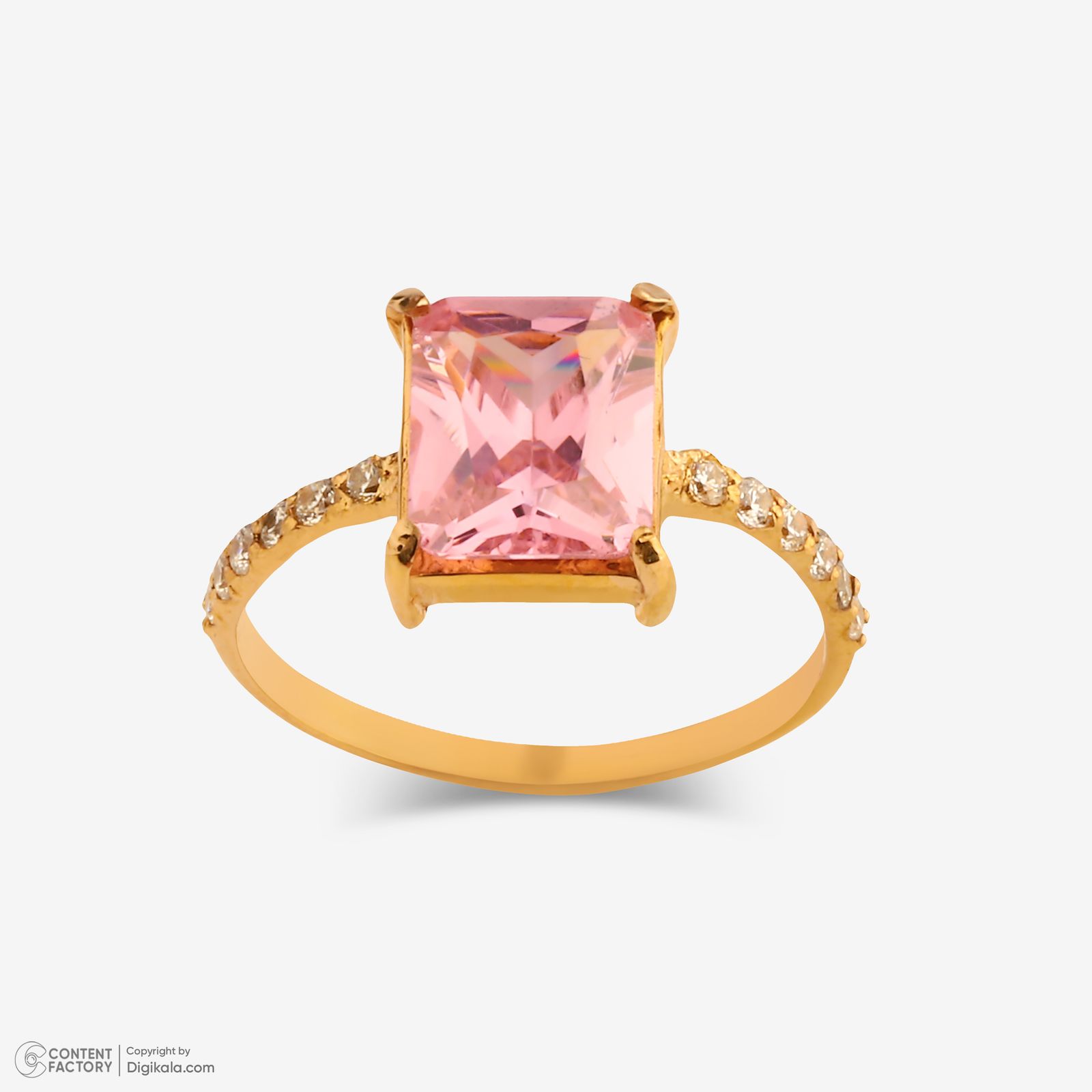 انگشتر طلا 18 عیار زنانه پرسته مدل رئا کد WR424 سایز 56 - - 7