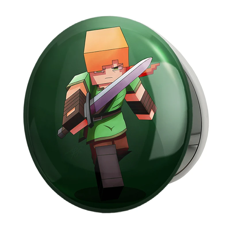 آینه جیبی خندالو طرح بازی ماینکرافت (Minecraft) مدل تاشو کد 36998