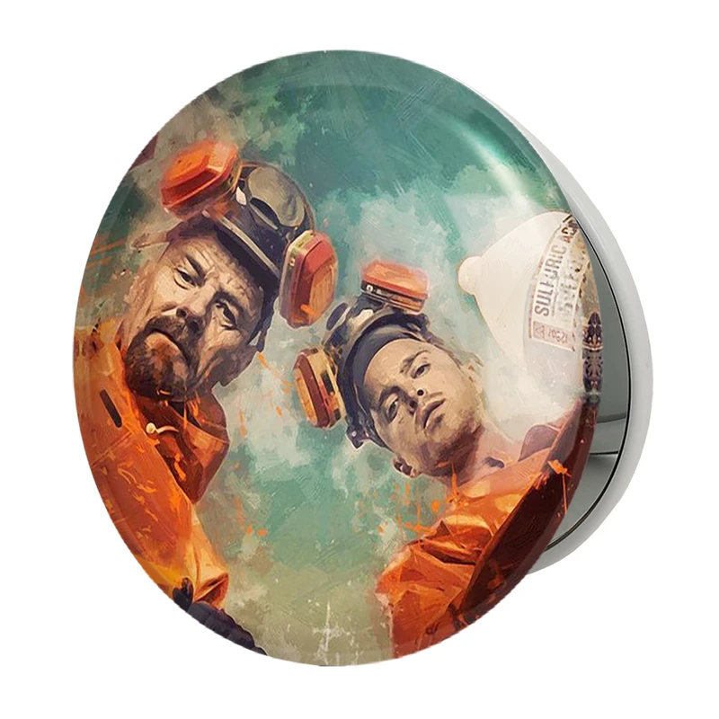 آینه جیبی خندالو طرح سریال بریکینگ بد Breaking Bad مدل تاشو کد 3160 