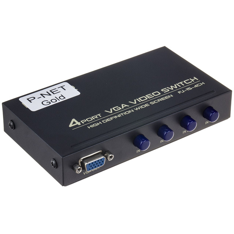 سوییچ چهار پورت KVM اف جی گیر مدل FJ-15-4CH
