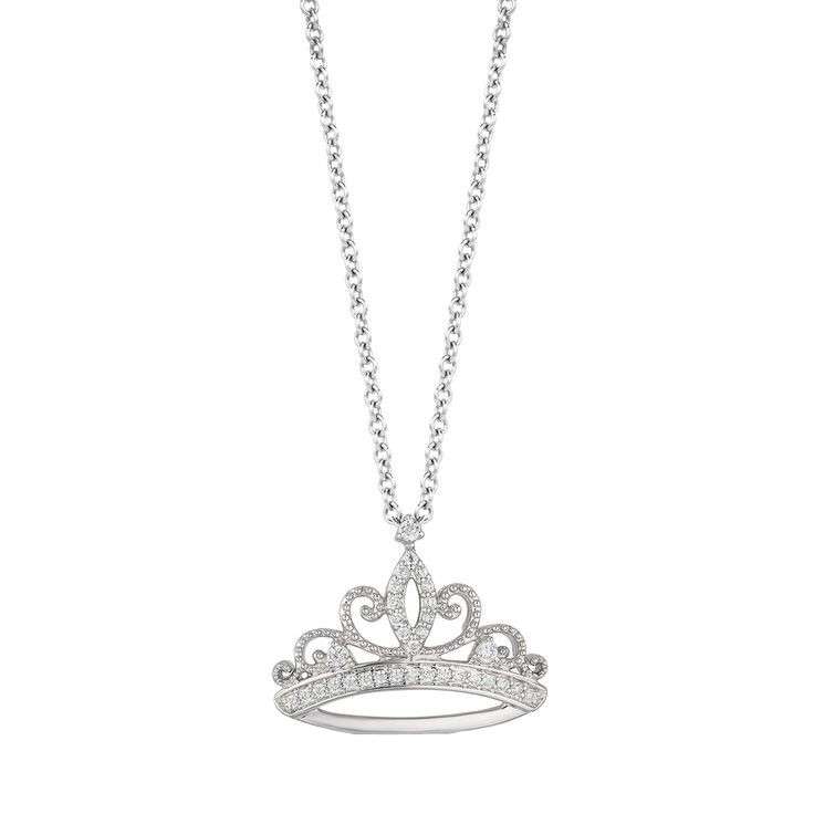گردنبند نقره زنانه قیراط طرح تاج کد GH4224