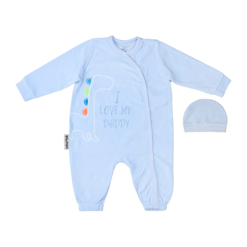 ست سرهمی و کلاه نوزادی آدمک مدل دایناسور کد 130091