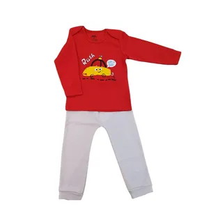 ست تی شرت و شلوار پسرانه مدل ماشین مک کویین