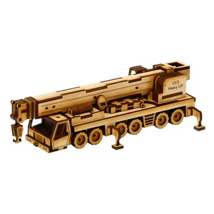 ساختنی 245 تکه مدل ماکت چوبی جرثقیل کد M213