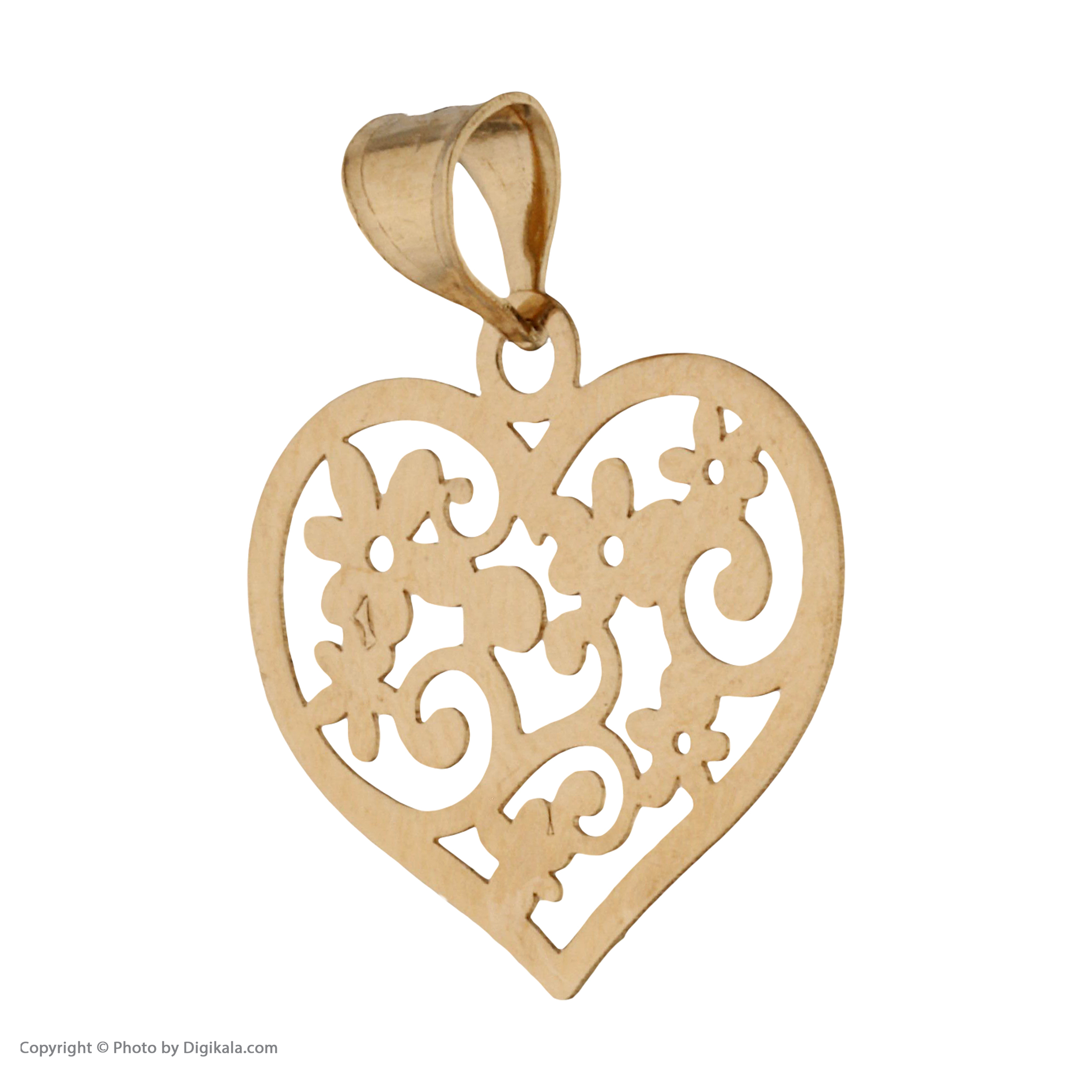 نیم ست طلا 18 عیار زنانه مایا ماهک مدل MS0681 طرح قلب
