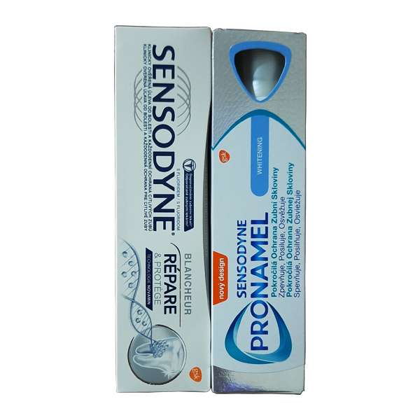 خمیر دندان سنسوداین مدل PRONAMEL - BLANCHEUR حجم 75 میلی لیتر بسته 2 عددی خمیر دندان سنسوداین مدل PRONAMEL - BLANCHEUR حجم 75 میلی لیتر بسته 2 عددی
