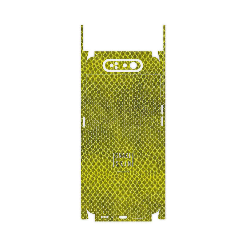 برچسب پوششی ماهوت مدل Yellow Snake Skin-FullSkin مناسب برای گوشی موبایل سامسونگ Galaxy A80