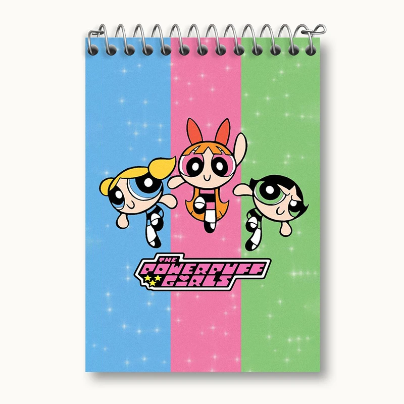 دفتر یادداشت 50 برگ خندالو طرح دختران نیرومند (The Powerpuff Girls) کد N1731