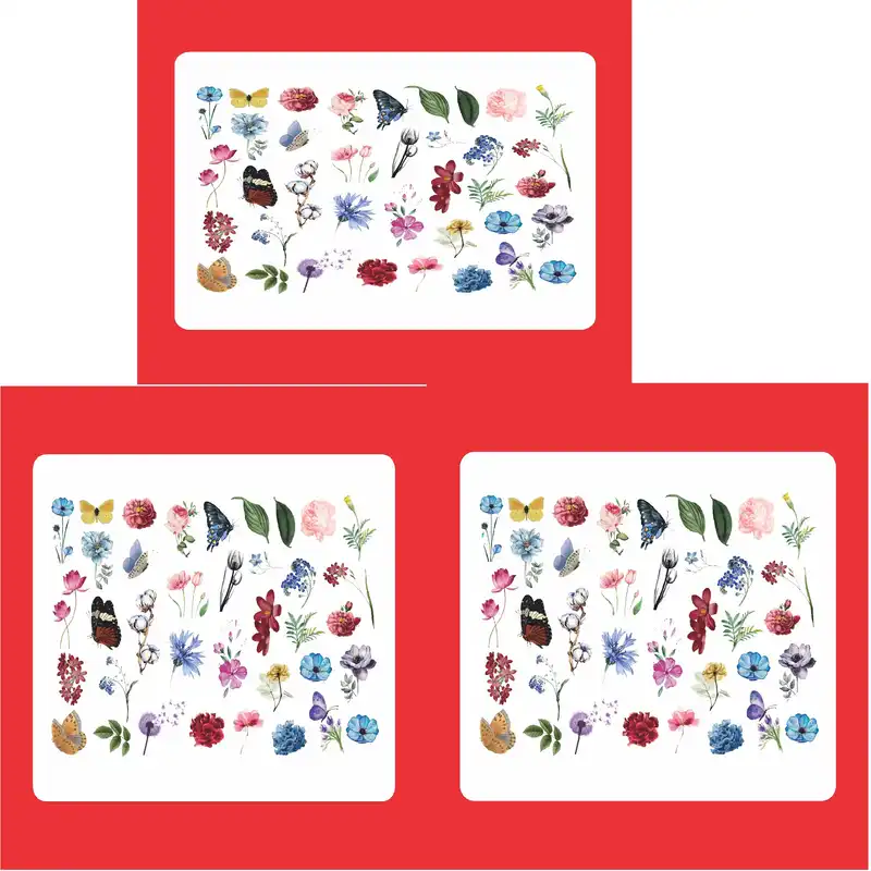 استیکر طراحی ناخن مدل 14 مجموعه 3 عددی