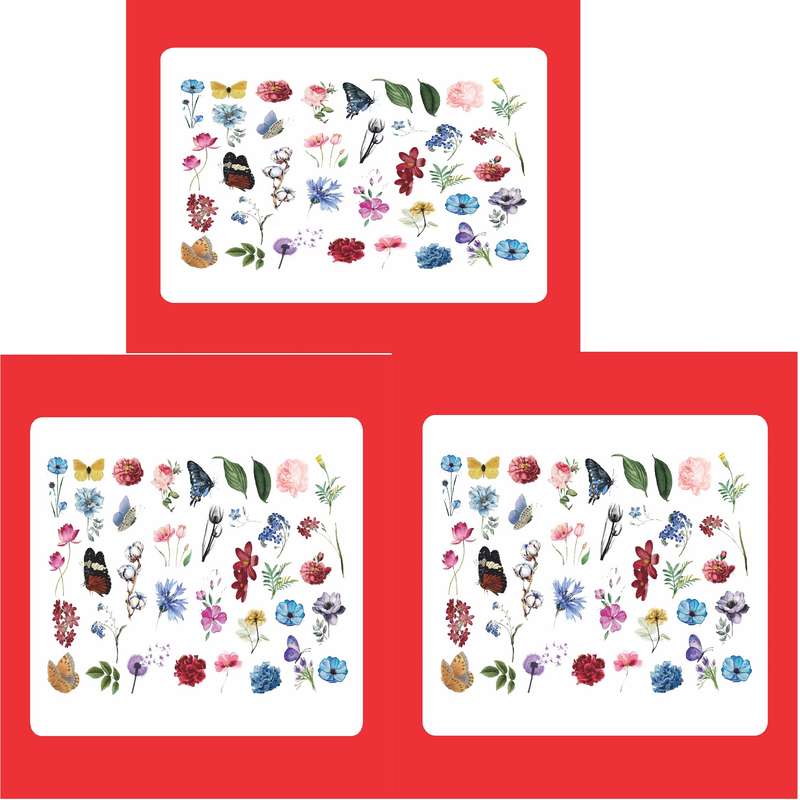 استیکر طراحی ناخن مدل 14 مجموعه 3 عددی