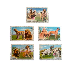 تمبر یادگاری طرح طبیعت مدل سگ کد dog-445 مجموعه 5 عددی