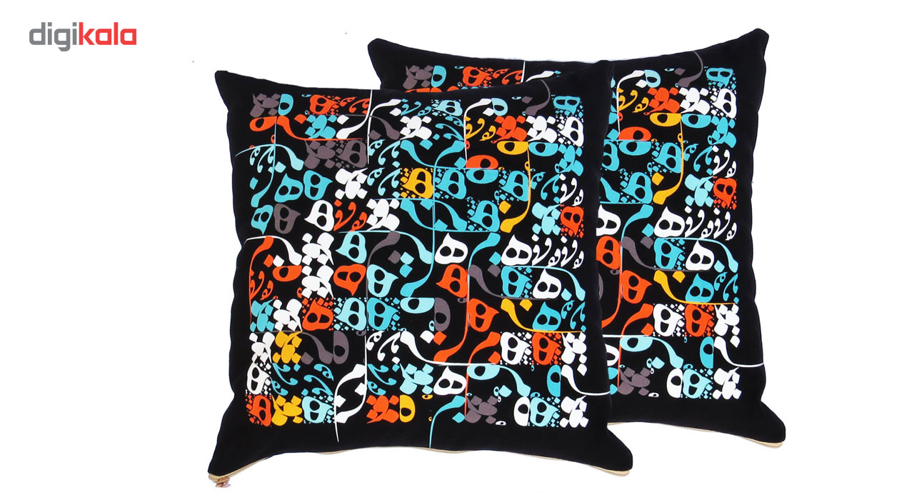 ست پاف و دوعدد کوسن 40 در 40 سانت  MH -P2