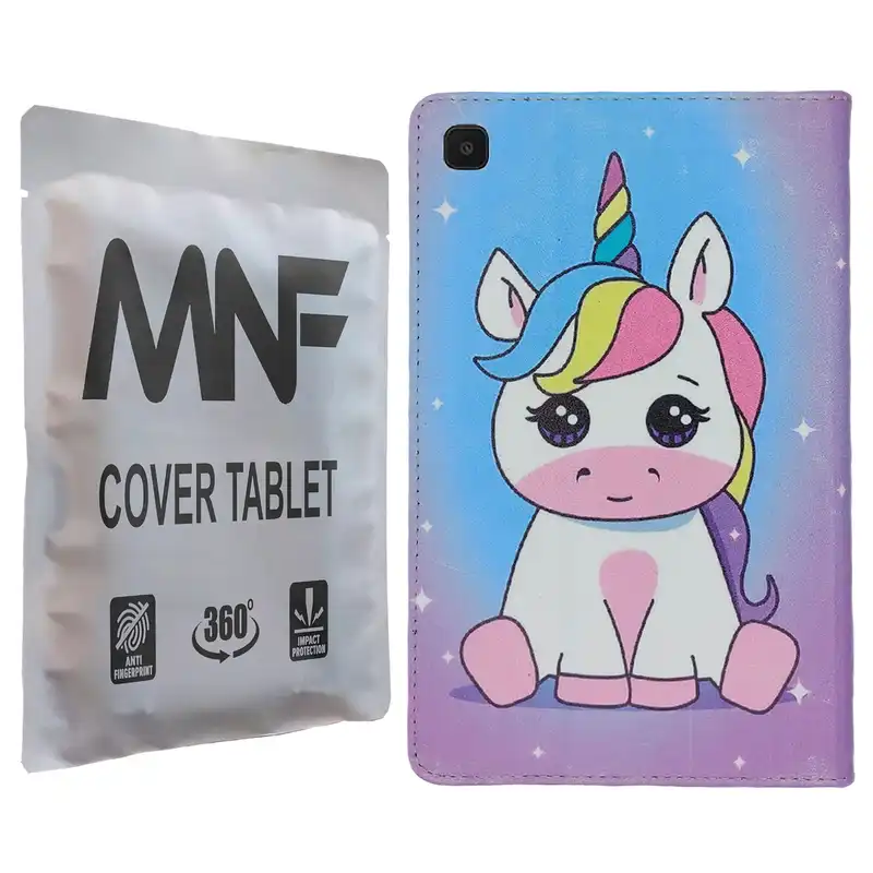 کیف کلاسوری ام ان اف طرح یونی کورن کد M-002 مناسب برای تبلت سامسونگ Galaxy Tab A7 Lite / T225