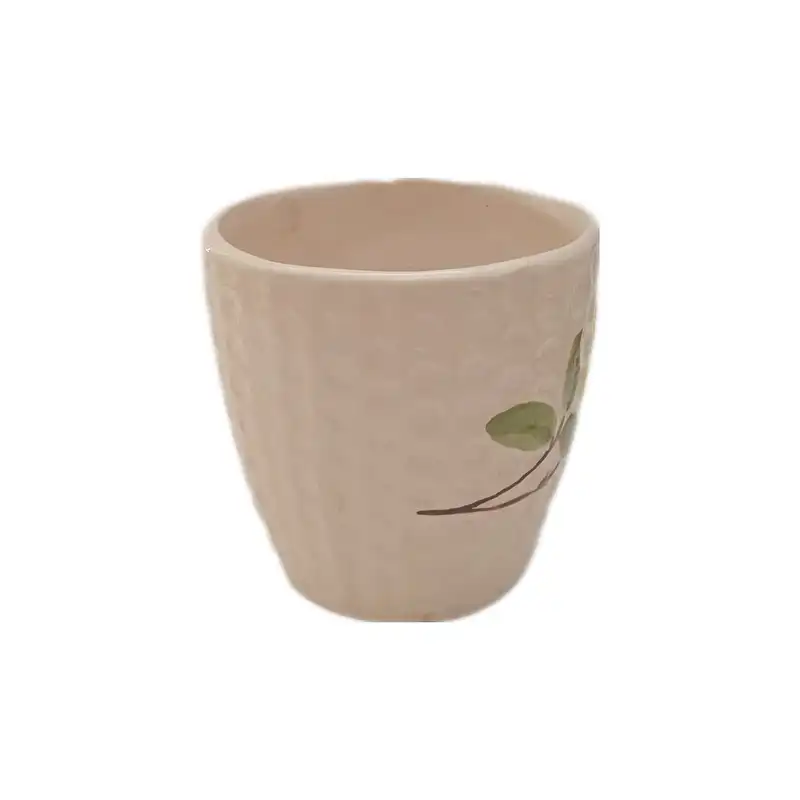 گلدان سرامیکی طرح گل رز برجسته کد2