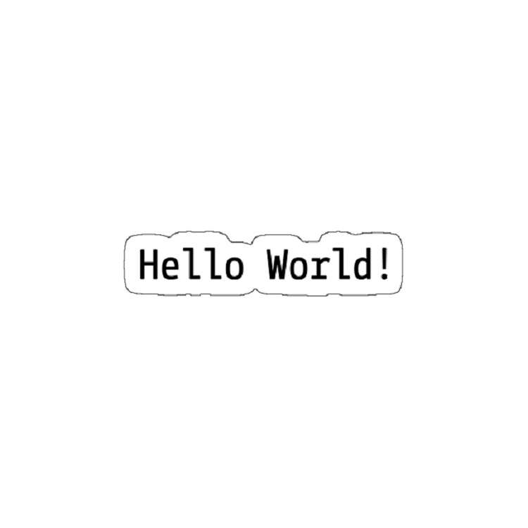 استیکر لپ تاپ مدل Hello World