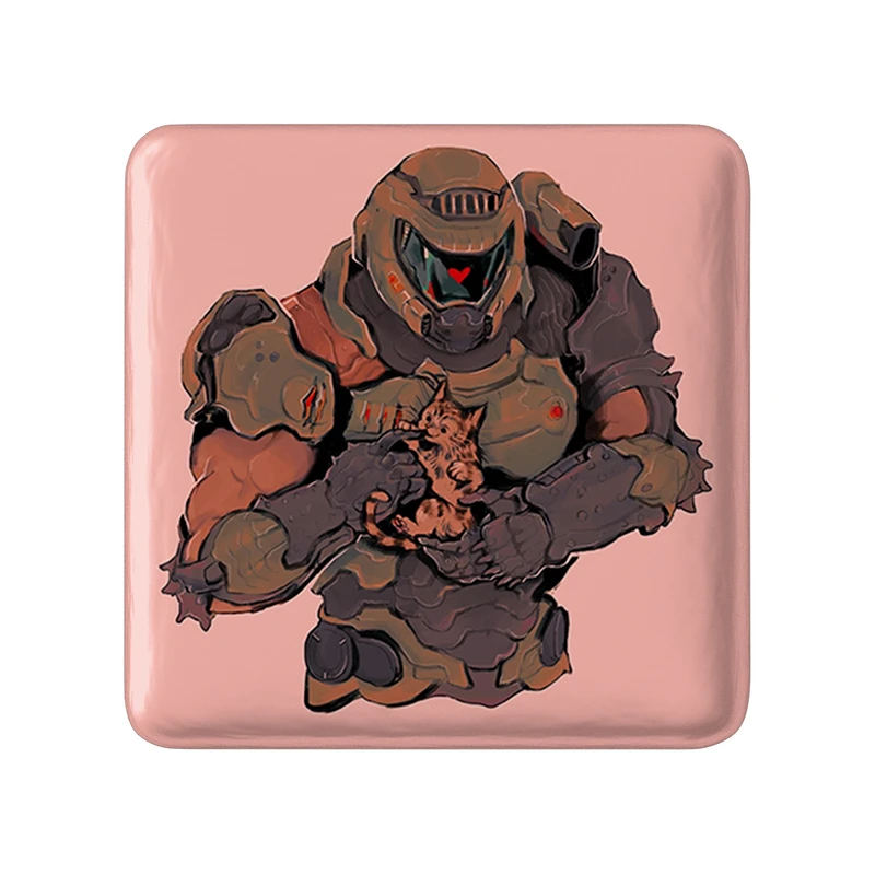 مگنت خندالو طرح بازی هیلو (Halo) مدل مربعی کد 31491