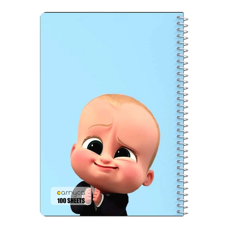 دفتر مشق 100 برگ سیمی کارنیکا طرح بچه رئیس The Boss Baby کد 13624