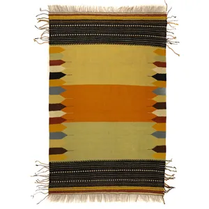 گلیم دستبافت سه متری مدل دکوراتیو کد 1410166