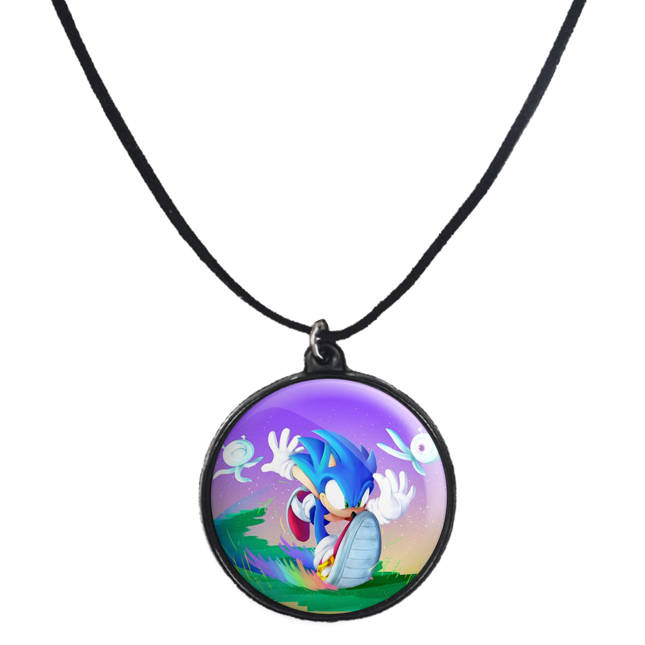 گردنبند پرمانه طرح سونیک کد pmb.14977 مدل دو طرفه