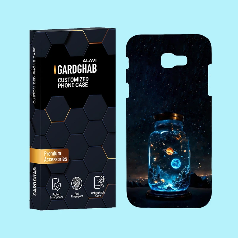 کاور گارد قاب علوی مدل کهکشان مناسب برای گوشی موبایل سامسونگ Galaxy A720 / A7 2017