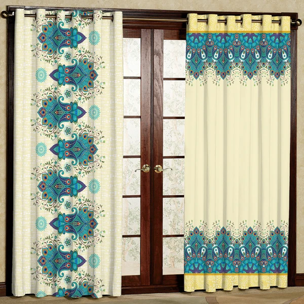 پرده مدل مخمل پانچی کد 6577 سایز 280x140 سانتی متر