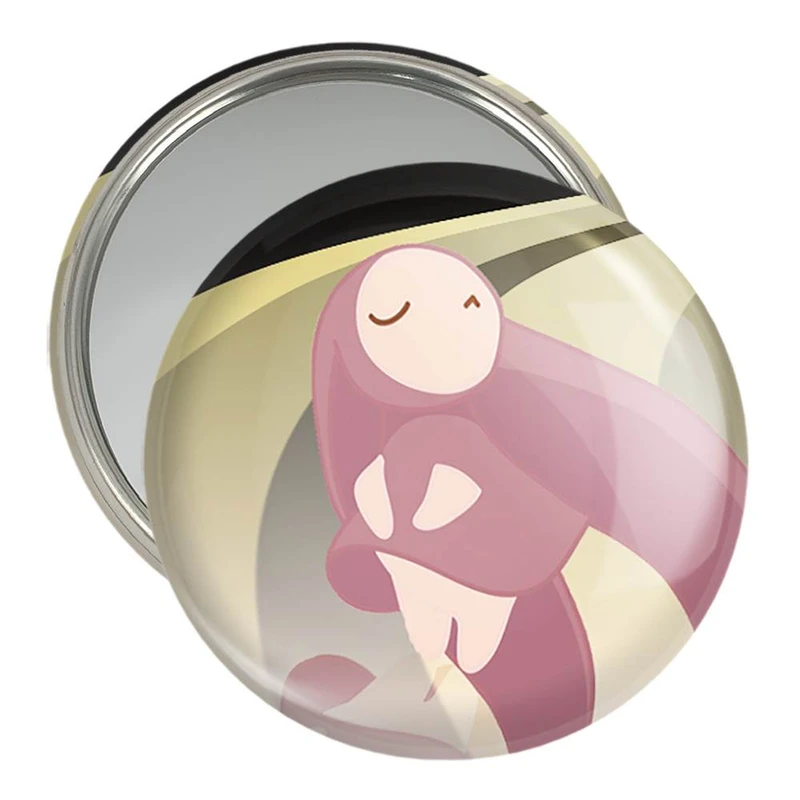 آینه جیبی خندالو مدل اتشی انیمه چوبیتس Chobits  کد 22373