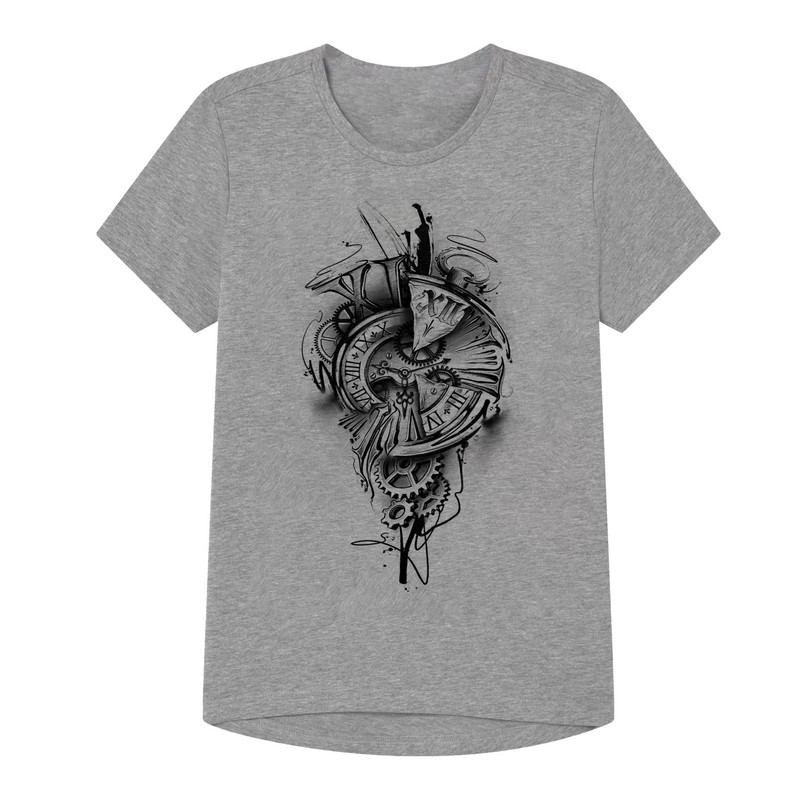 تی شرت پسرانه مدل B58 رنگ طوسی