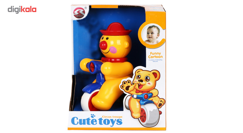 اسباب بازی کیوت تویز مدل دلقک موتور سوار