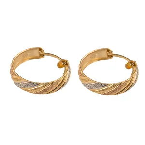گوشواره طلا 18عیار گالری طلاچی مدل حلقه ای 15