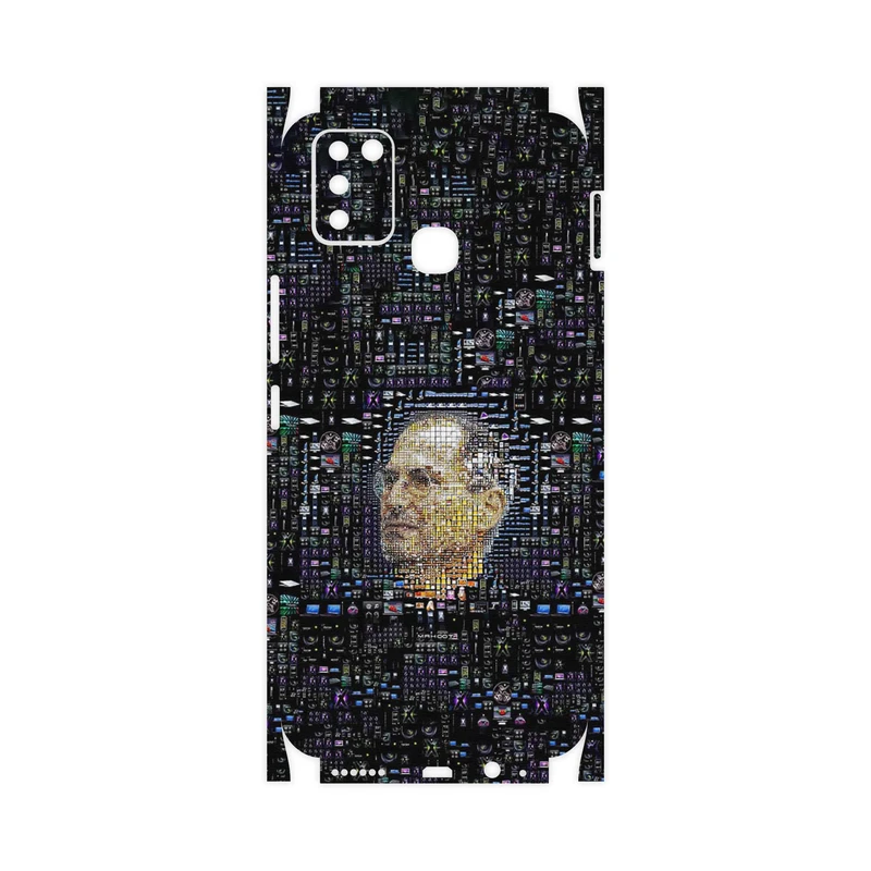 برچسب پوششی ماهوت مدل 2 Collage of Steve Jobs-FullSkin مناسب برای گوشی موبایل اینفینیکس Smart 6 X657B