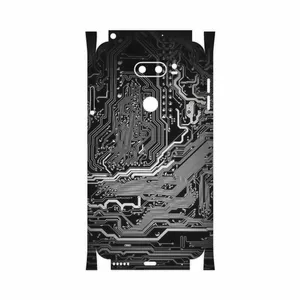 MAHOOT Black Printed Circuit Board-FullSkin Cover Sticker for LG V30