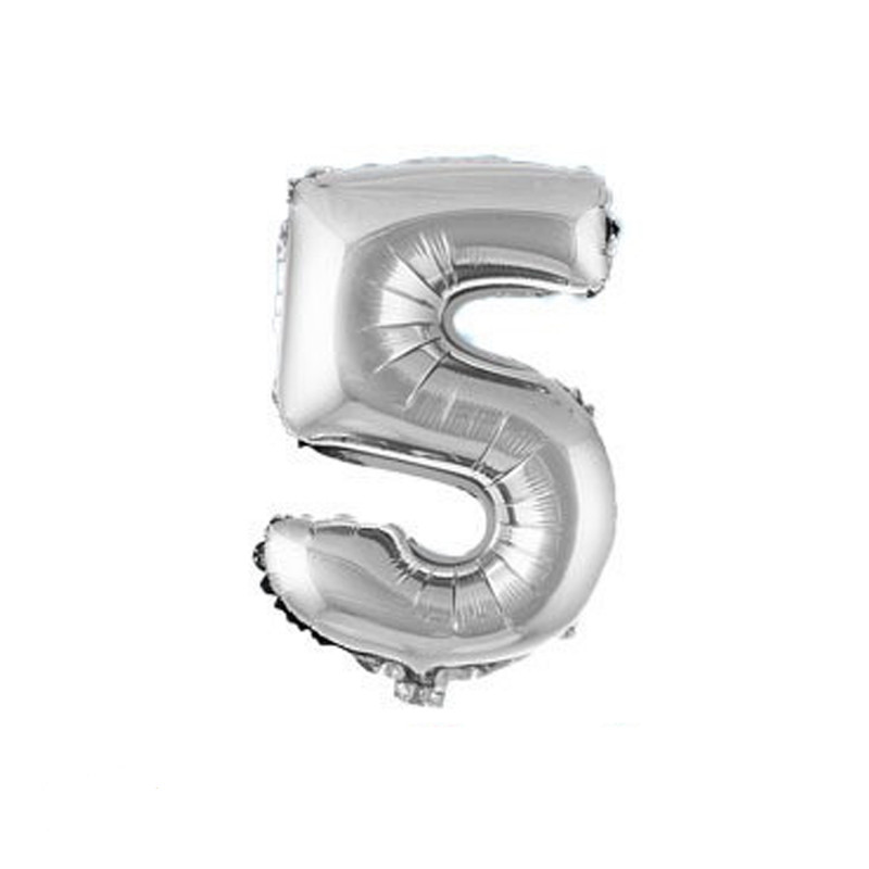 بادکنک فویلی مدل Five سایز 32 اینچ سایز 120