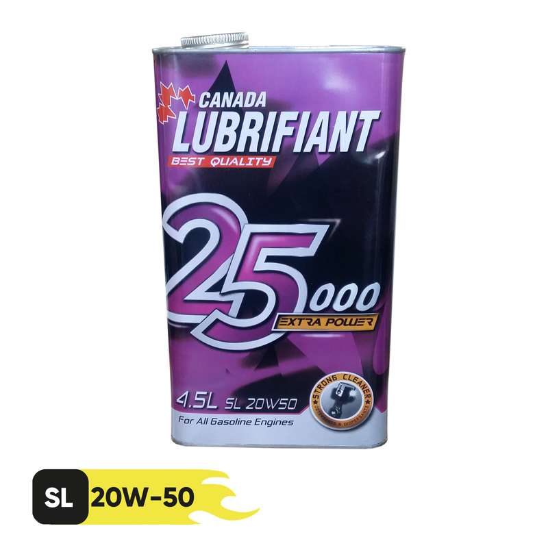روغن موتور لوبریفنت کانادا مدل 25000 20W50 SL حجم 4.5 لیتر