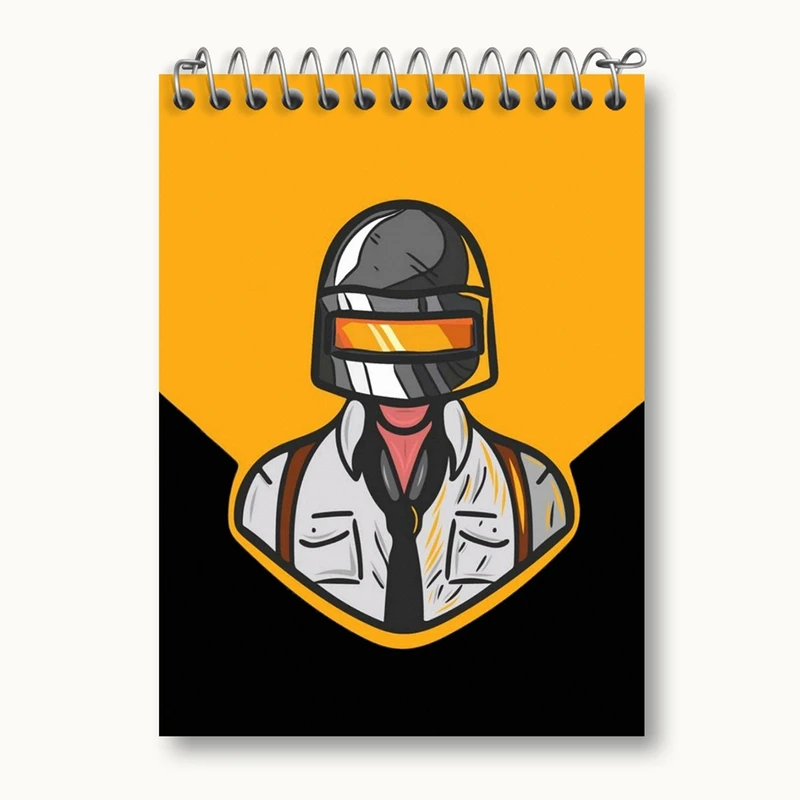 دفتر یادداشت 50 برگ خندالو مدل بازی پابجی PUBG کد 3791