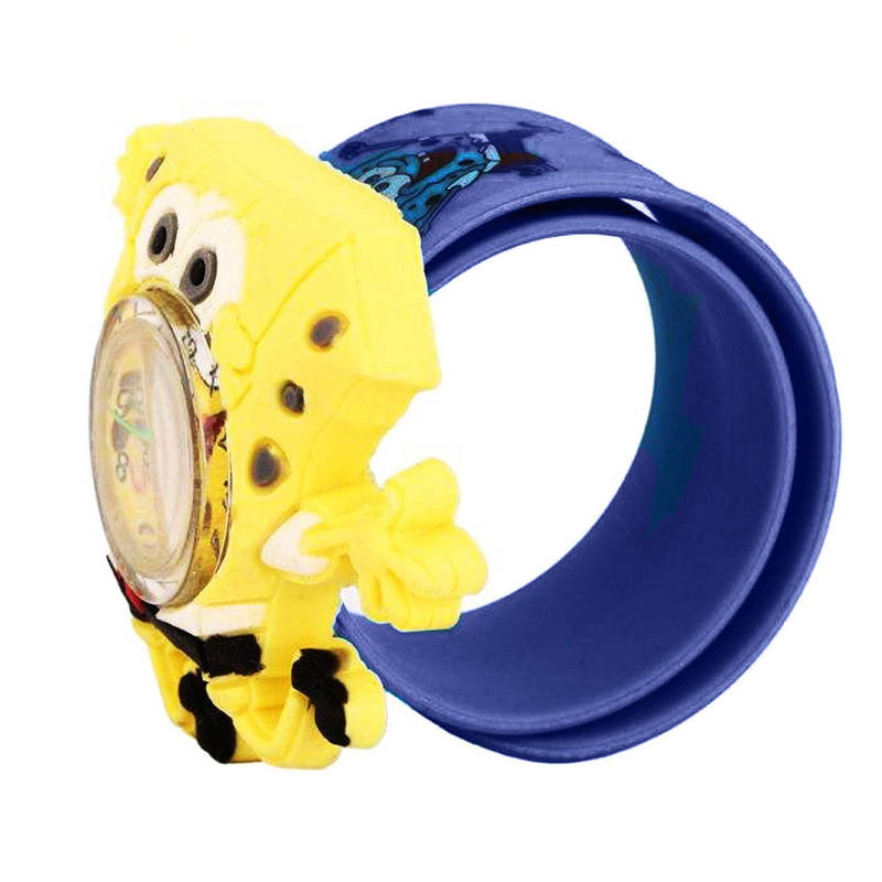 ساعت مچی عقربه ای پسرانه طرح باب اسفنجی کد ۰۰۲