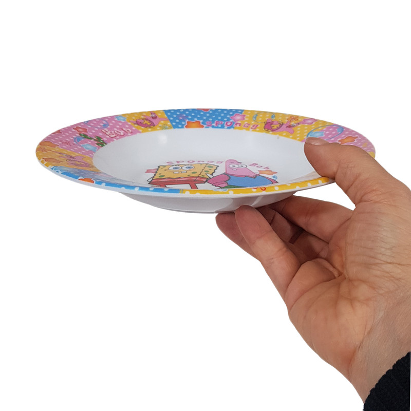 بشقاب غذای کودک مدل باب اسفنجی کد 305