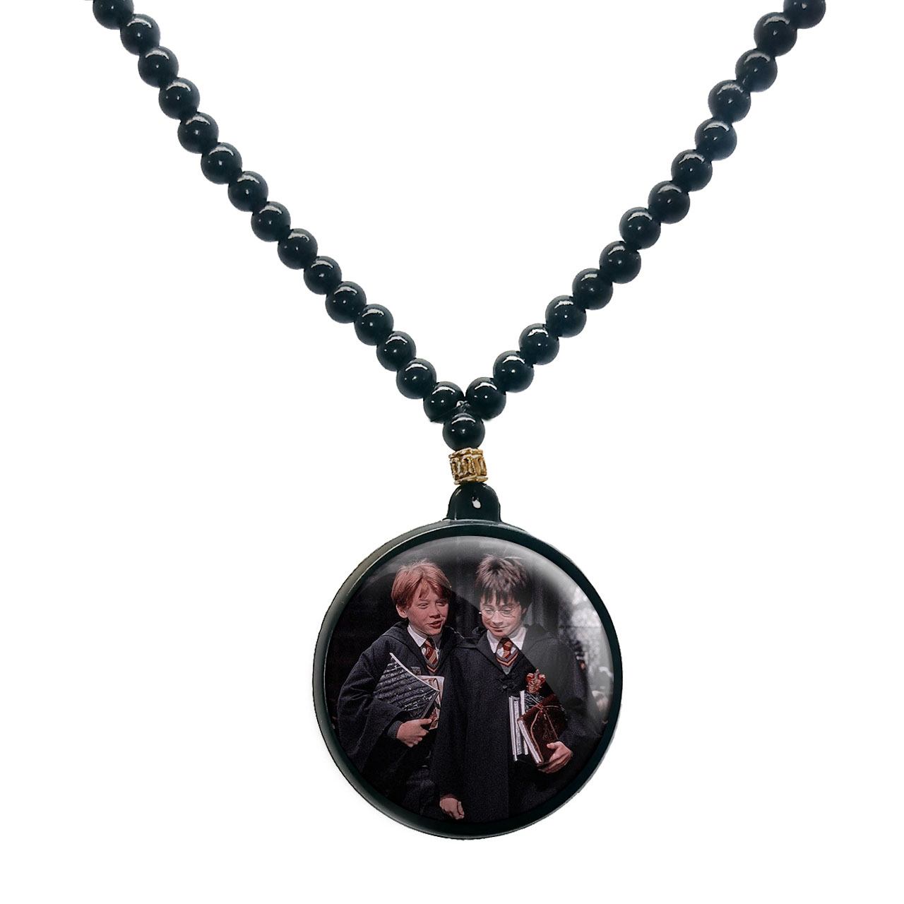 گردنبند پرمانه طرح Harry Potter کد pmd.24006 مدل دو طرفه