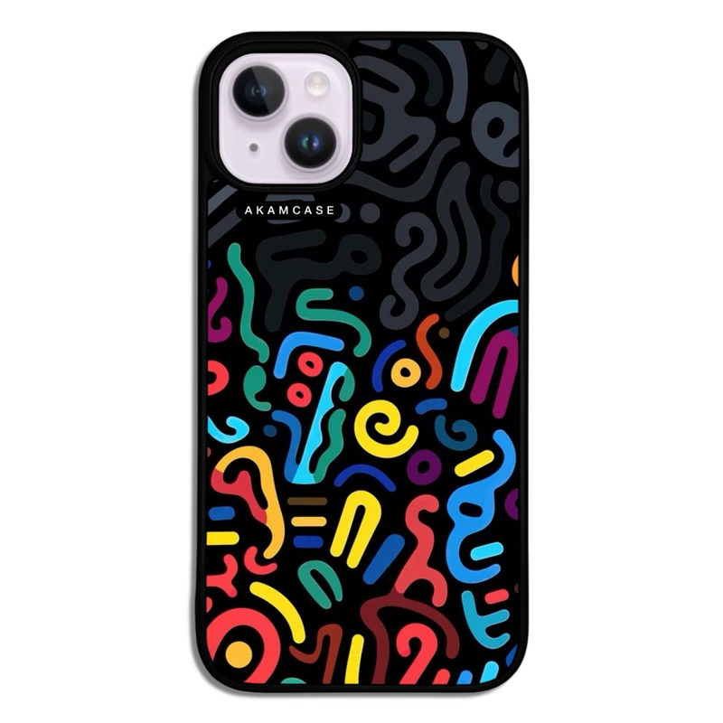 کاور آکام مدل AMC-WA14-DOODLE8 مناسب برای گوشی موبایل اپل iPhone 14
