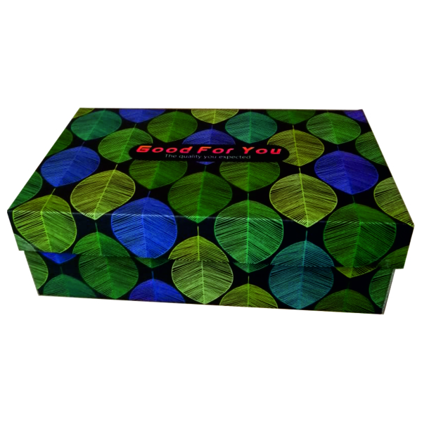 جعبه بسته بندی مدل کفش زنانه طرح برگ کد Z2 بسته 100 عددی