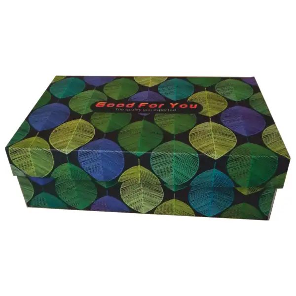 جعبه بسته بندی مدل کفش زنانه طرح برگ کد Z2 بسته 100 عددی