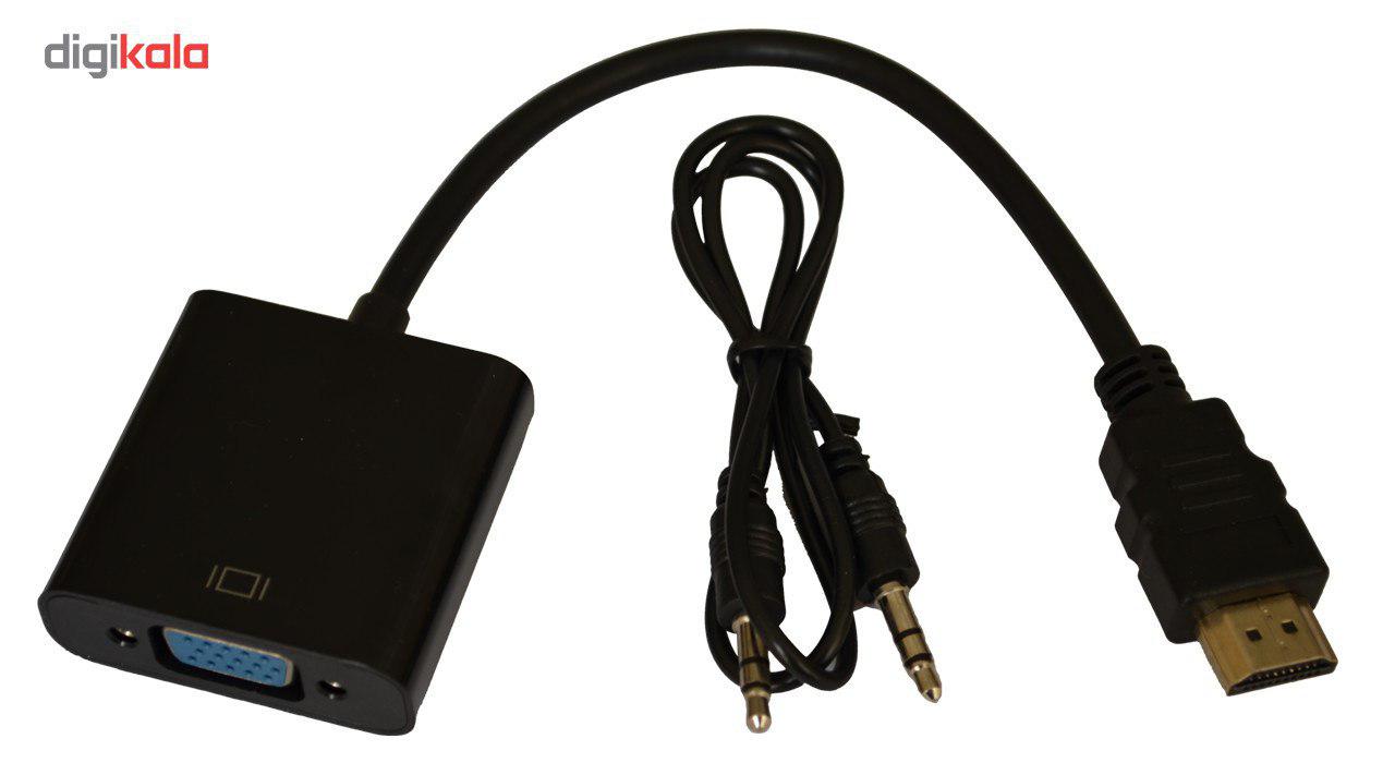 مبدل HDMI به VGA به همراه کابل AUX